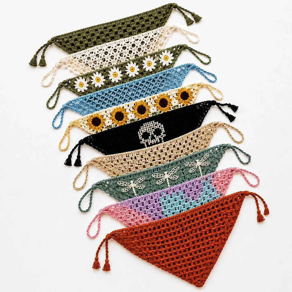 Top 10 Crochet Bandana Patterns – PDF Bundle