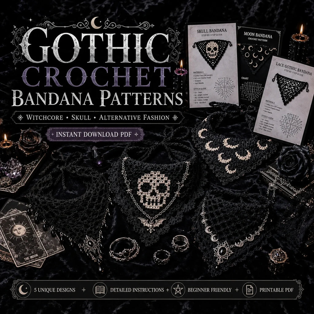 Top 10 Crochet Bandana Patterns – PDF Bundle