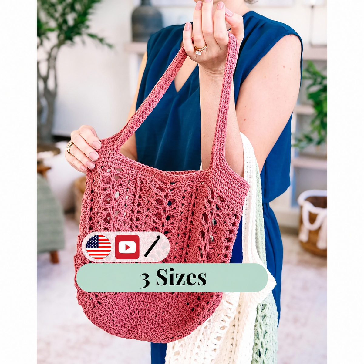 Willow Mesh Bag Crochet Pattern + Video