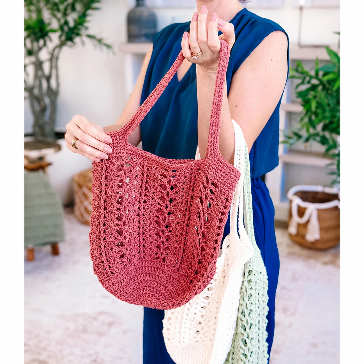 Willow Mesh Bag Crochet Pattern + Video