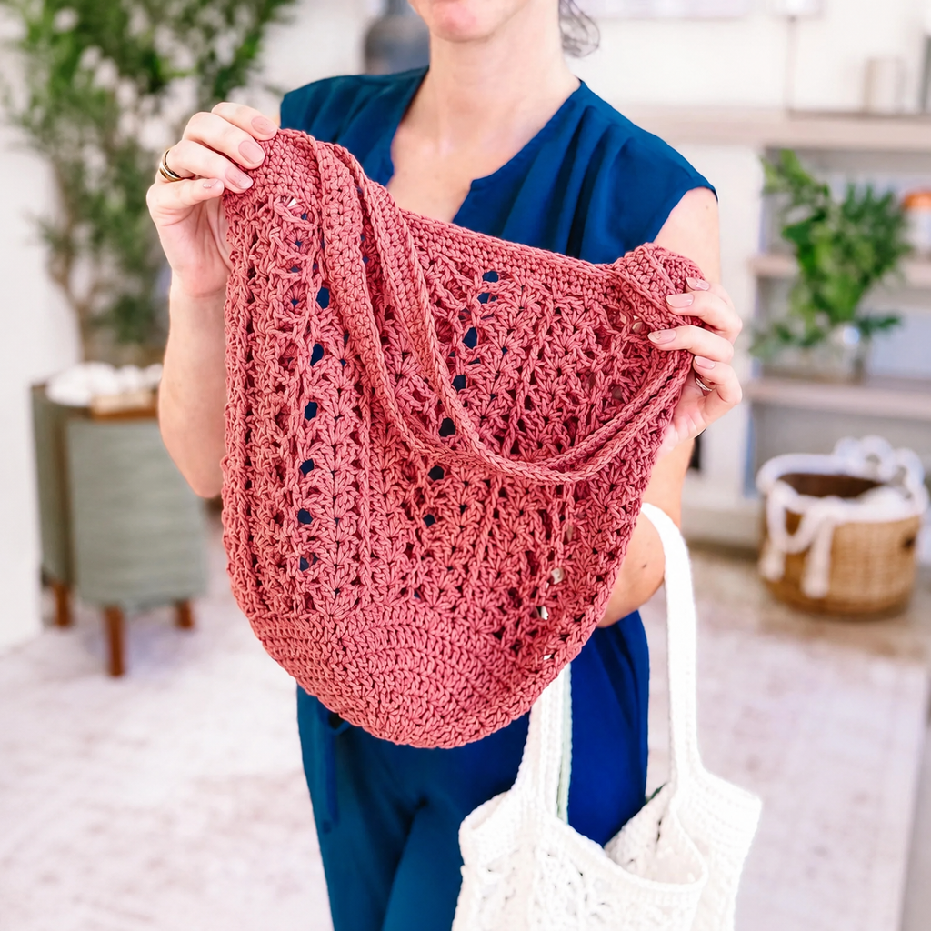 Willow Mesh Bag Crochet Pattern + Video