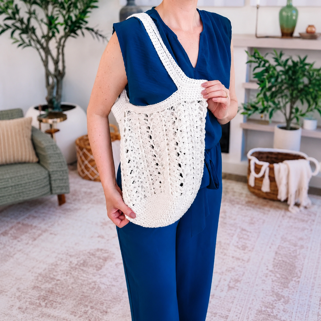 Willow Mesh Bag Crochet Pattern + Video