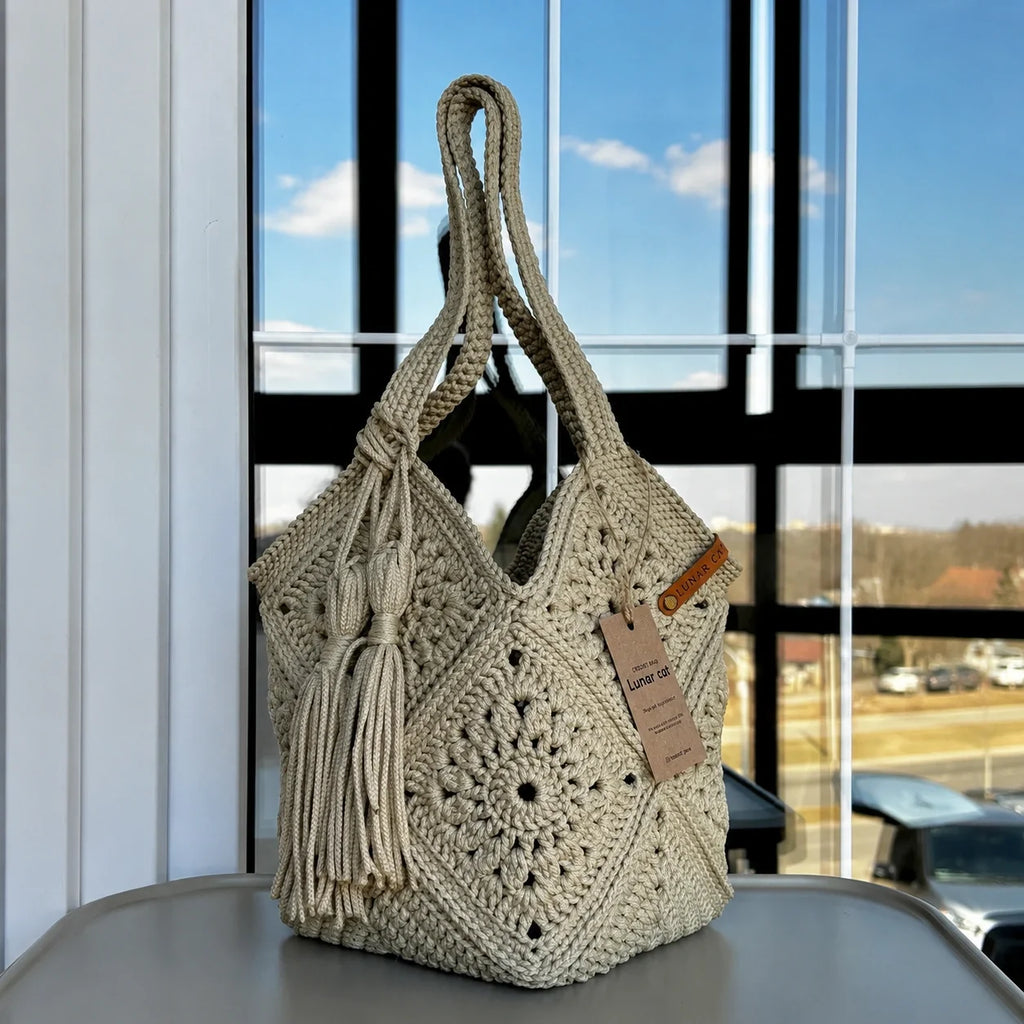 Market Bag Crochet Pattern PDF – Crochet Your Own Stylish Bag