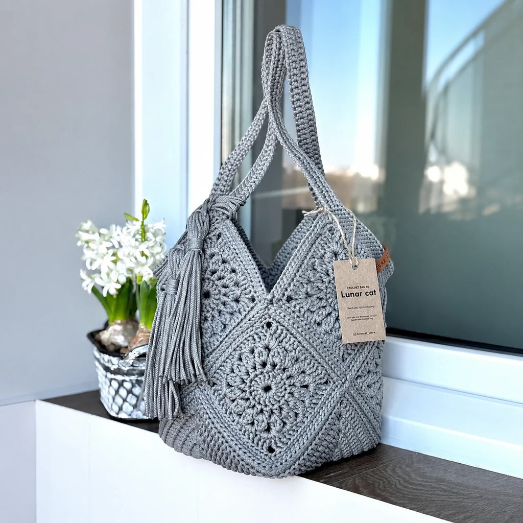 Market Bag Crochet Pattern PDF – Crochet Your Own Stylish Bag