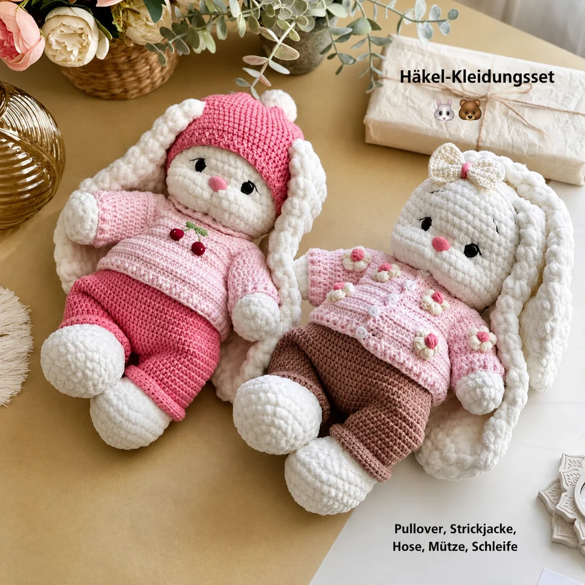 Bunny Bella + Outfit PDF Crochet Pattern – 2 Patterns in 1