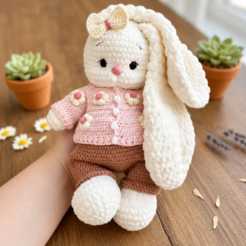 Bunny Bella + Outfit PDF Crochet Pattern – 2 Patterns in 1