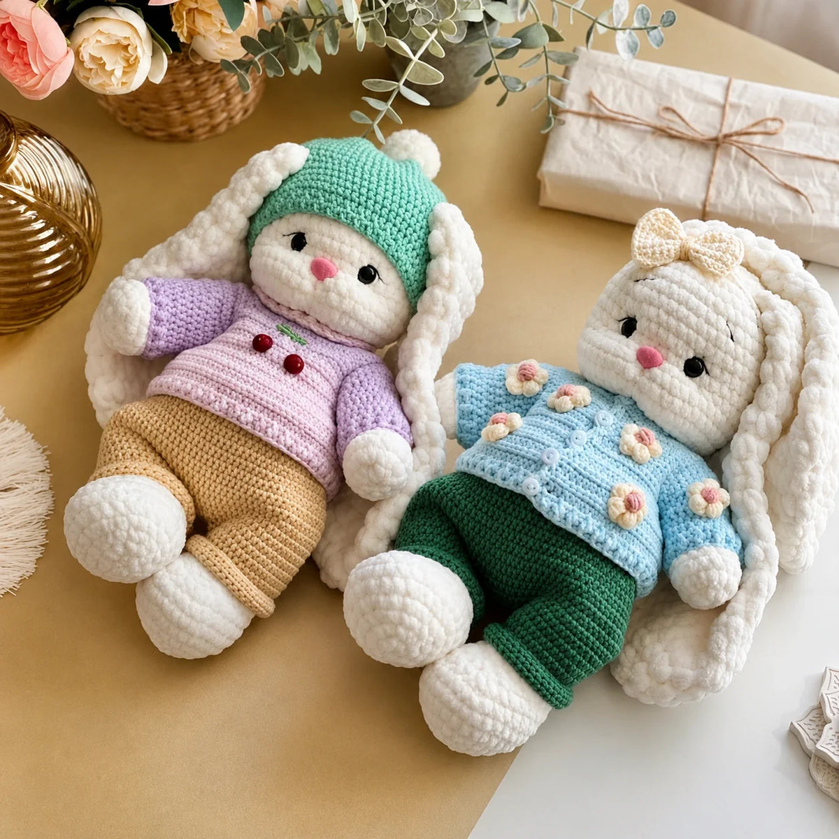 Bunny Bella + Outfit PDF Crochet Pattern – 2 Patterns in 1
