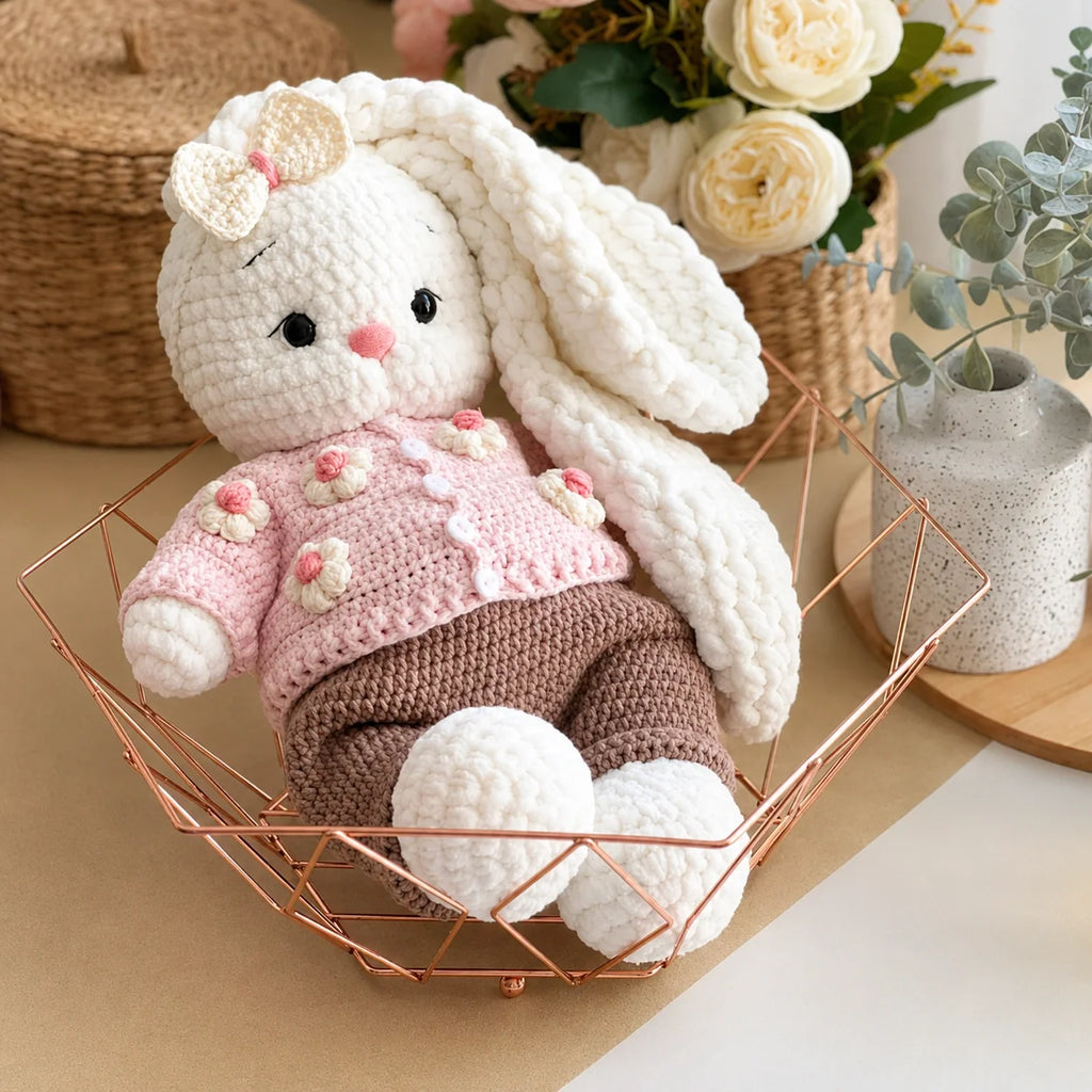 Bunny Bella + Outfit PDF Crochet Pattern – 2 Patterns in 1