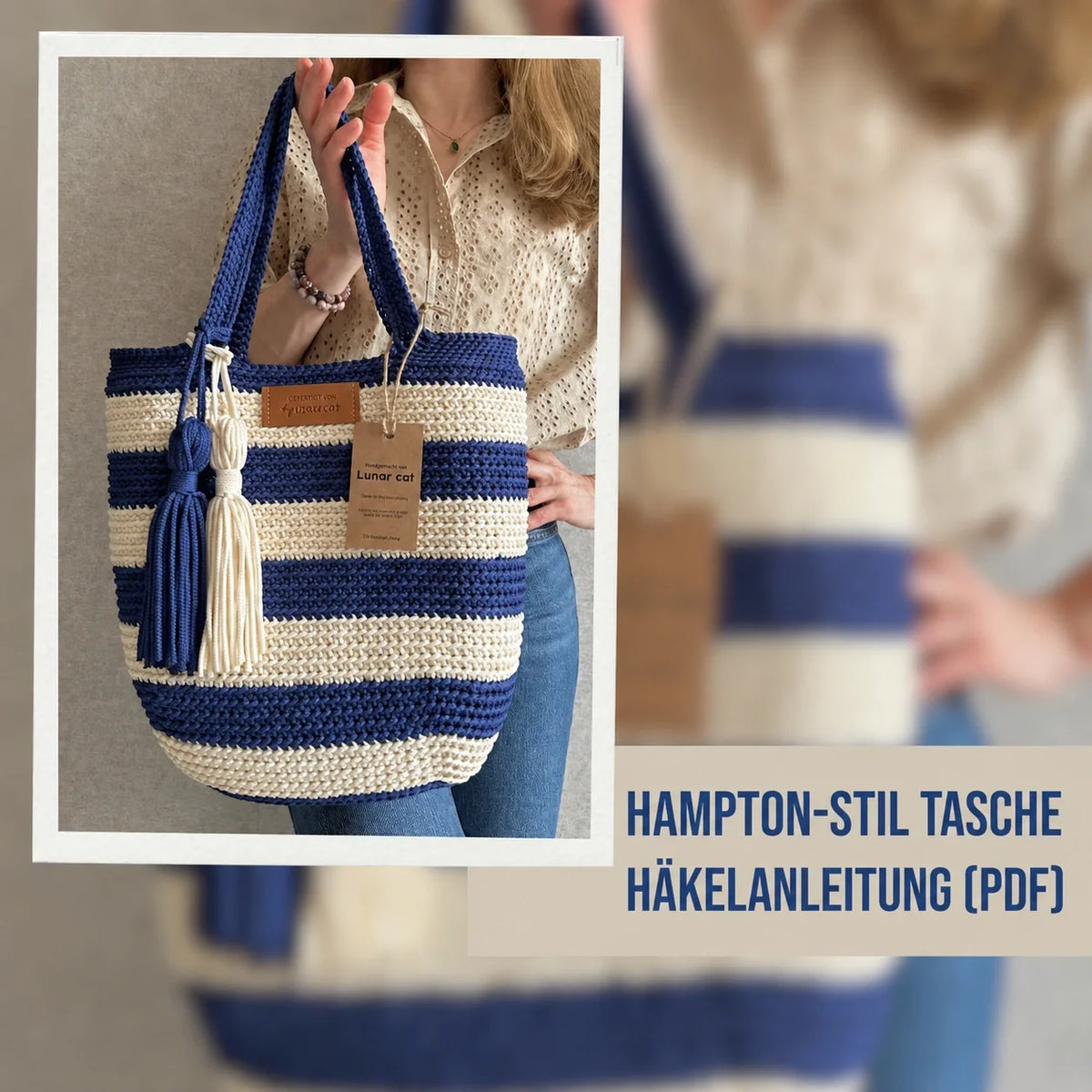 Hampton Style Crochet Bag Pattern – Beginner-Friendly PDF Instant Download