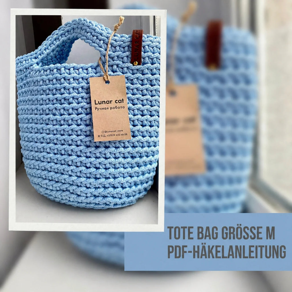 Modern Crochet Tote Bag for Everyday Use – Beginner-Friendly PDF Pattern