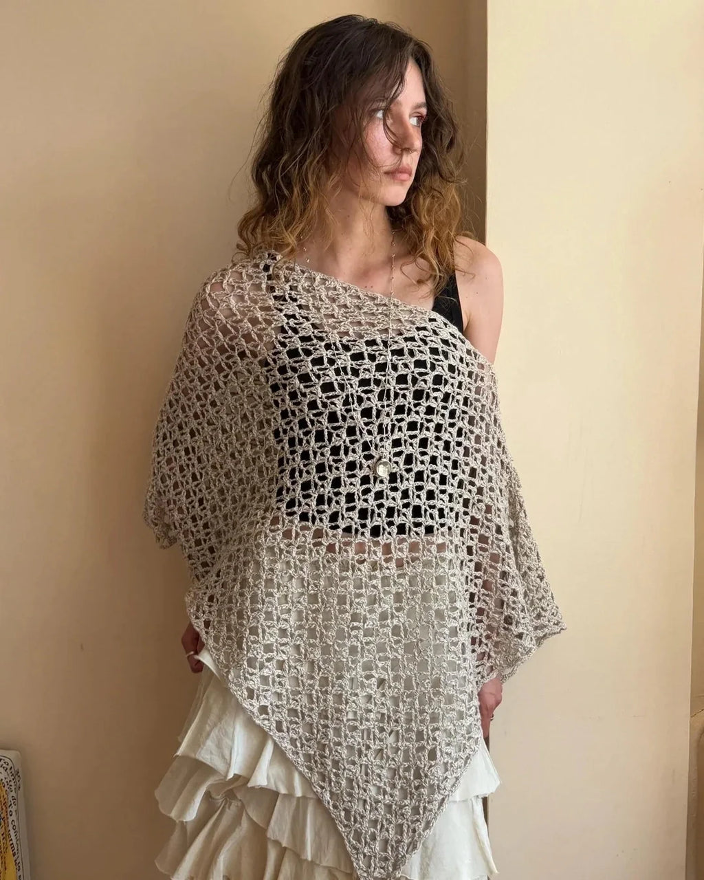 NOA Crochet Poncho Top Pattern PDF – Airy Crochet Pattern