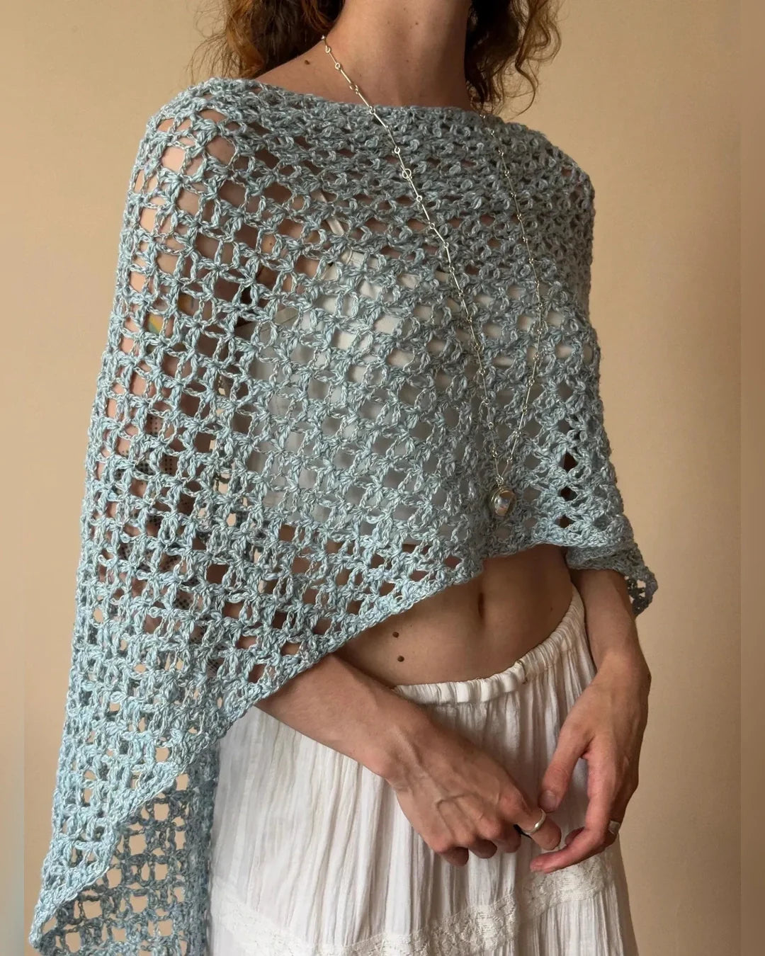 NOA Crochet Poncho Top Pattern PDF – Airy Crochet Pattern