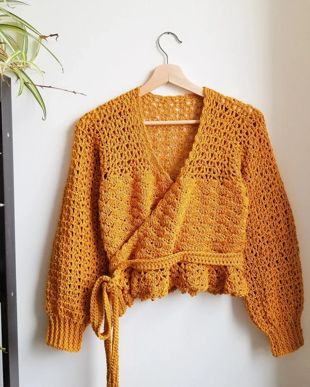 Foxglove Wrap Top Crochet Pattern PDF – Size-Inclusive Crochet Top with Peplum