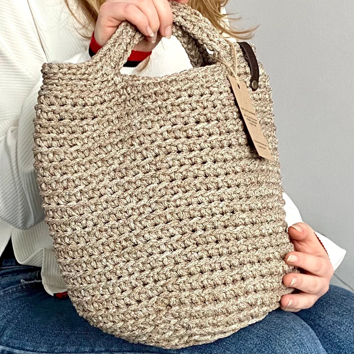 Modern Crochet Tote Bag for Everyday Use – Beginner-Friendly PDF Pattern