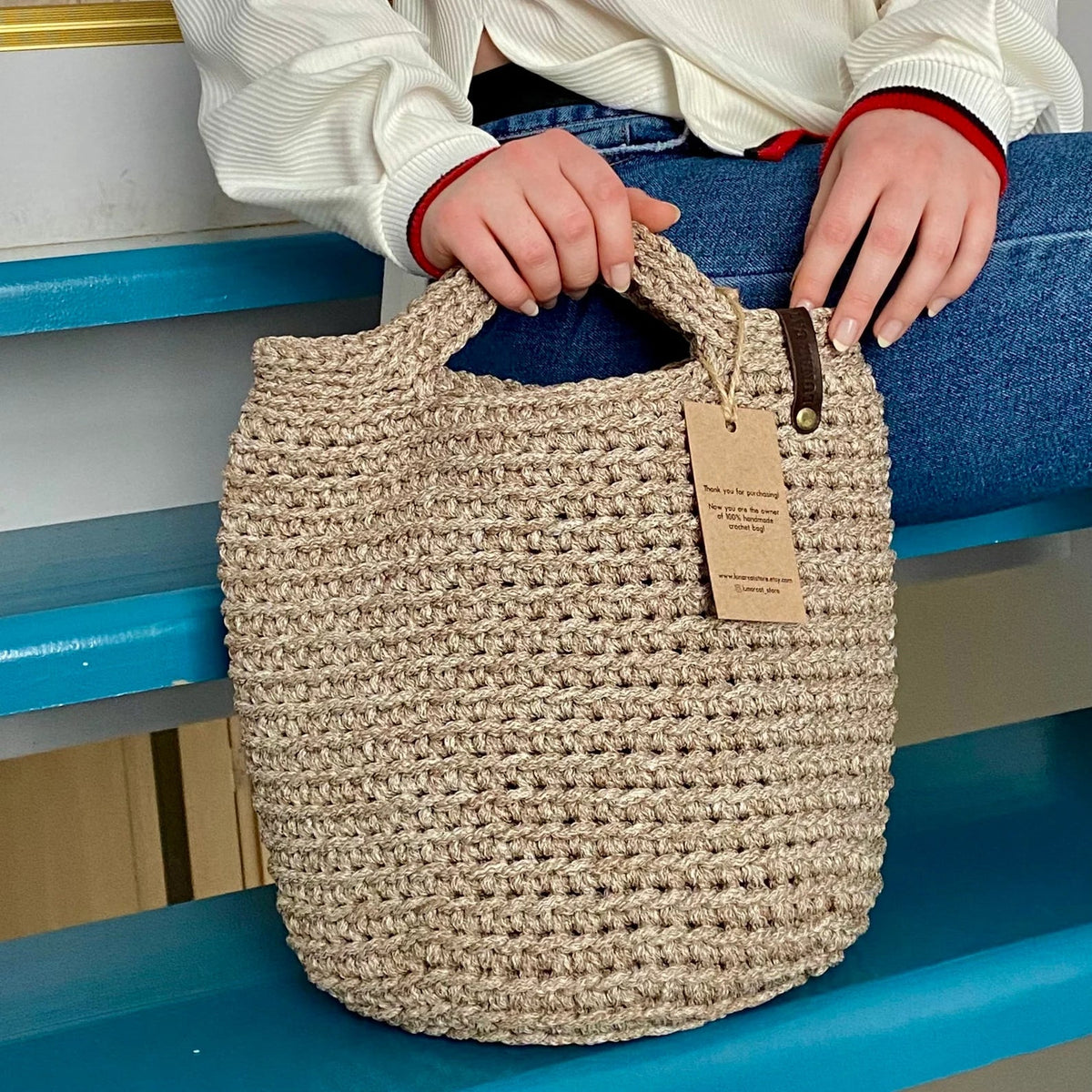 Modern Crochet Tote Bag for Everyday Use – Beginner-Friendly PDF Pattern