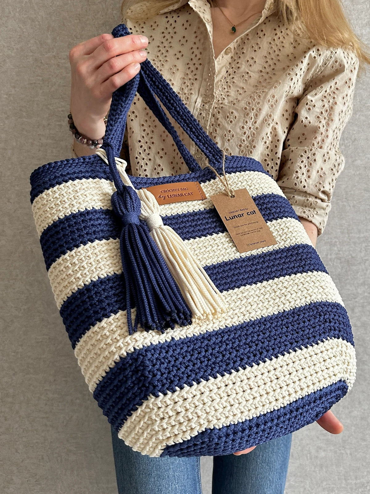 Hampton Style Crochet Bag Pattern – Beginner-Friendly PDF Instant Download