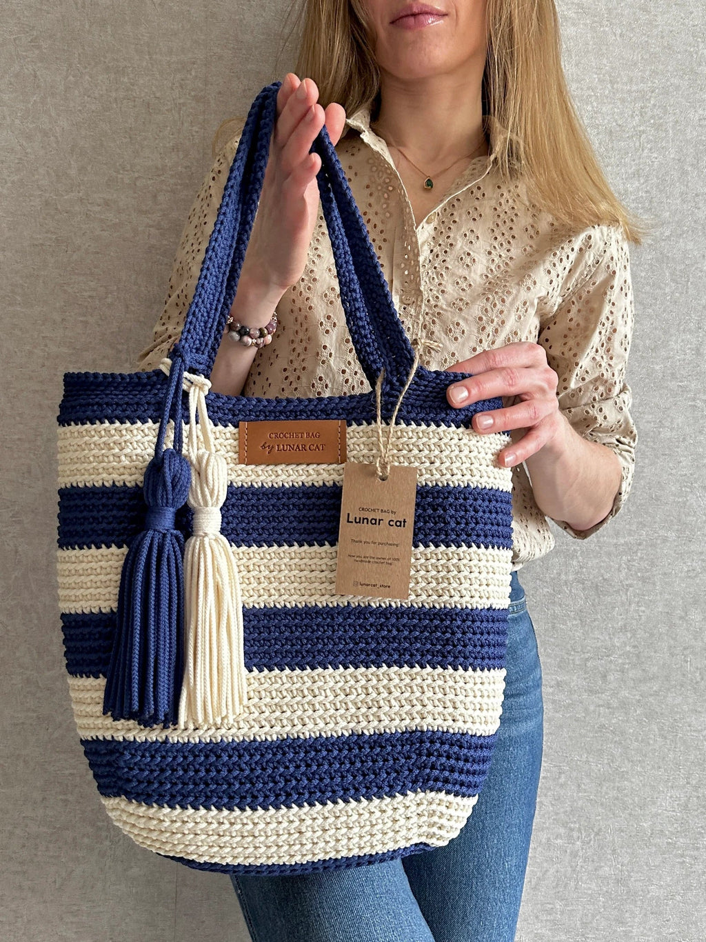 Hampton Style Crochet Bag Pattern – Beginner-Friendly PDF Instant Download