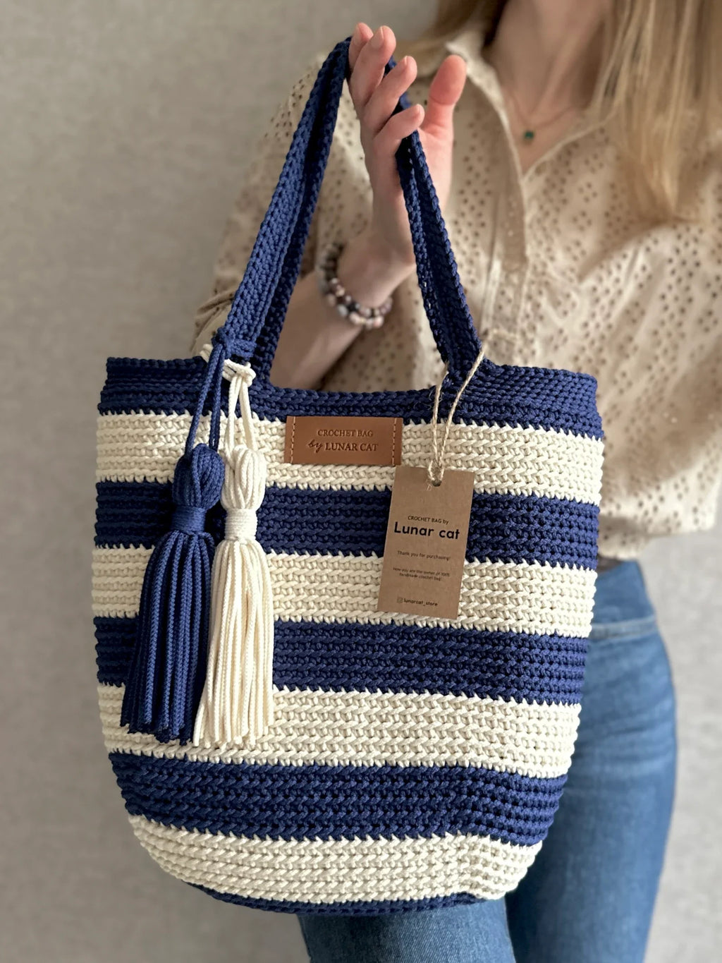 Hampton Style Crochet Bag Pattern – Beginner-Friendly PDF Instant Download