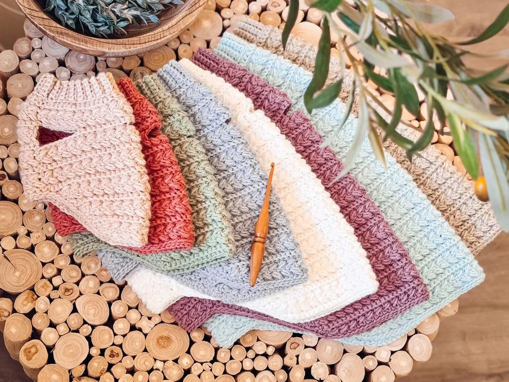 Dog Sweater Crochet Pattern PDF + Video – Top-Down Dog Sweater in 8 Sizes