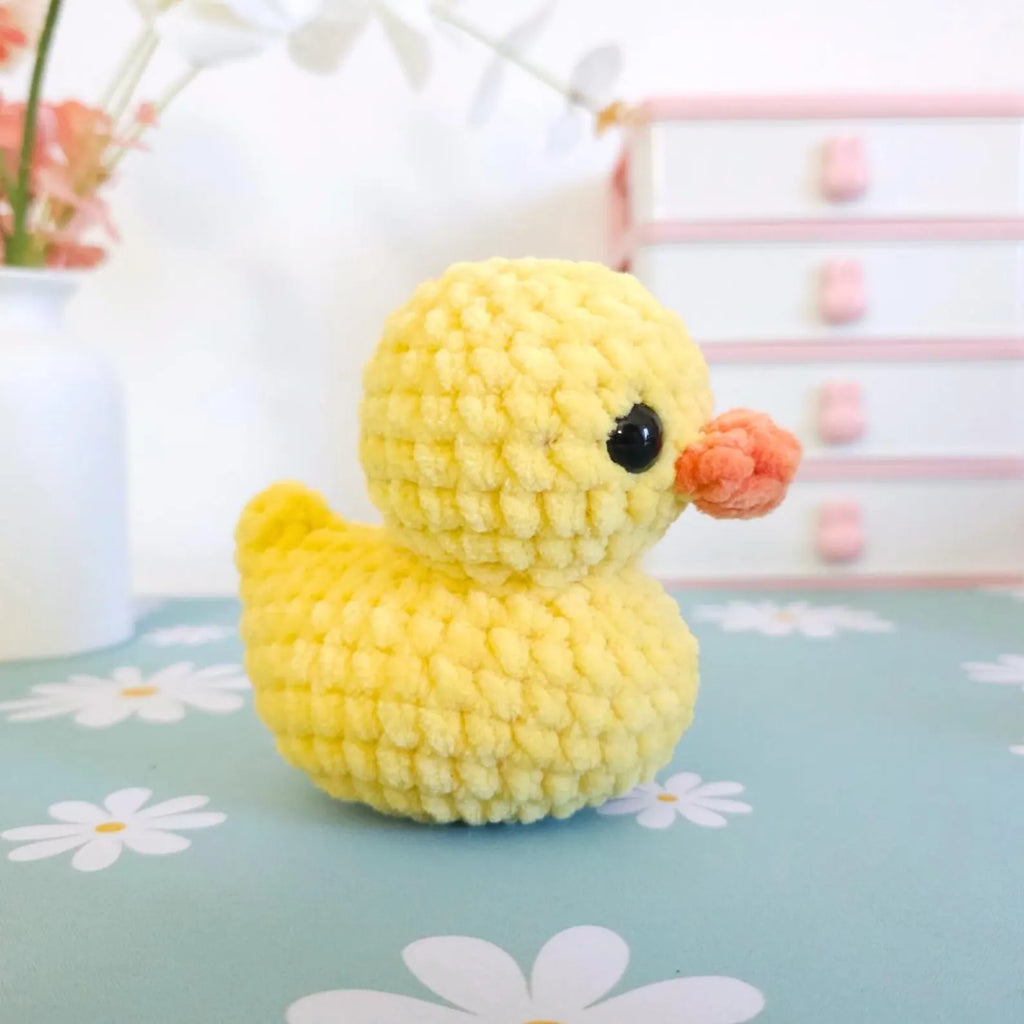Cute Rubber Duck Crochet Pattern PDF – No-Sew Amigurumi Duck Pattern, DIY Crochet Toy, Instant Download