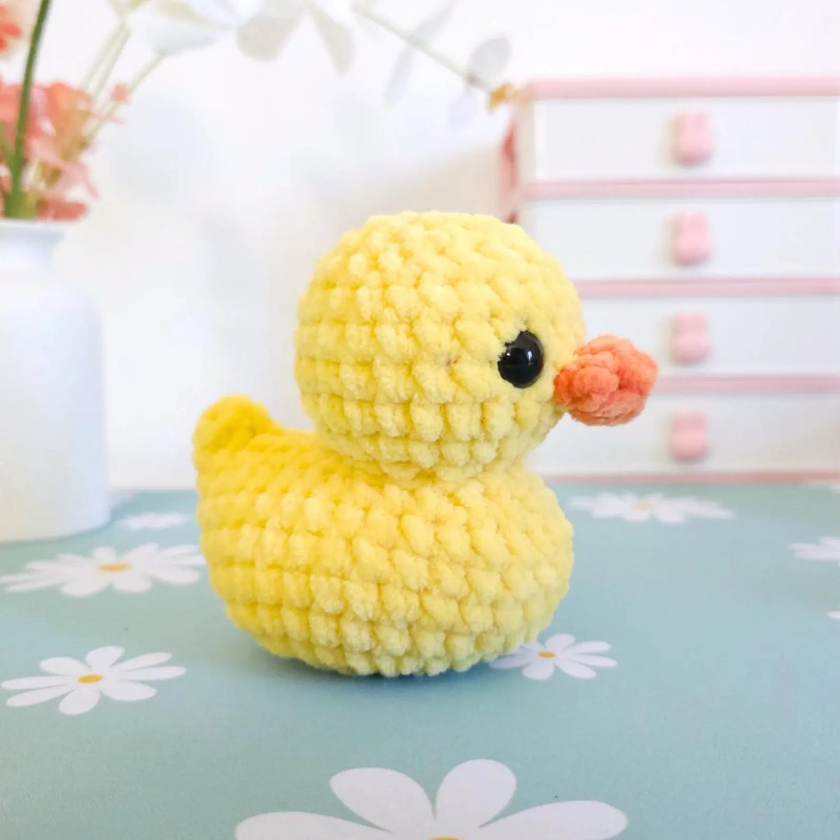Cute Rubber Duck Crochet Pattern PDF – No-Sew Amigurumi Duck Pattern, DIY Crochet Toy, Instant Download