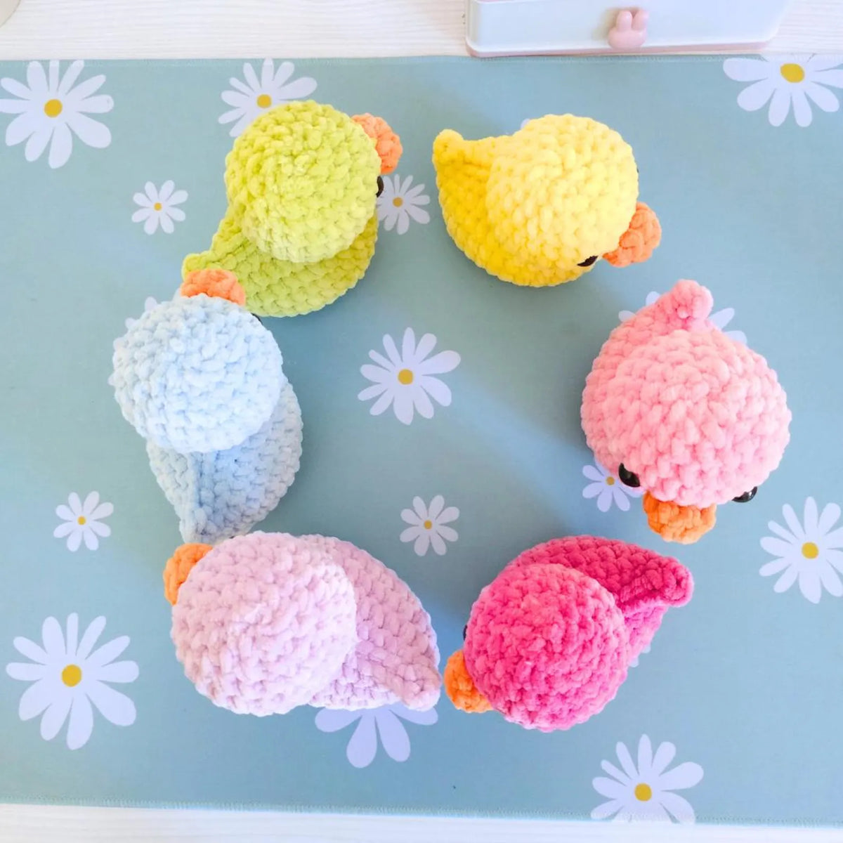 Cute Rubber Duck Crochet Pattern PDF – No-Sew Amigurumi Duck Pattern, DIY Crochet Toy, Instant Download