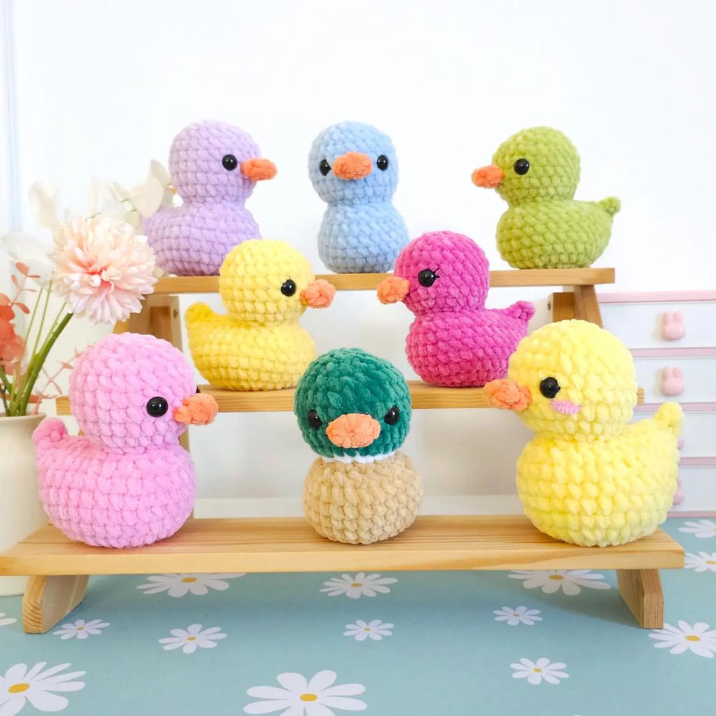 Cute Rubber Duck Crochet Pattern PDF – No-Sew Amigurumi Duck Pattern, DIY Crochet Toy, Instant Download