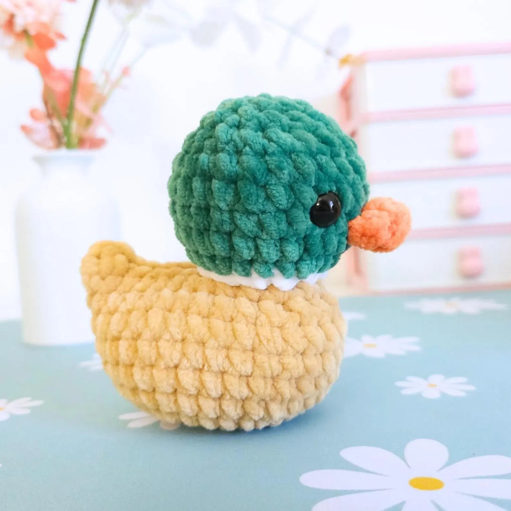 Cute Rubber Duck Crochet Pattern PDF – No-Sew Amigurumi Duck Pattern, DIY Crochet Toy, Instant Download