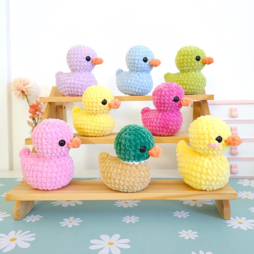 Cute Rubber Duck Crochet Pattern PDF – No-Sew Amigurumi Duck Pattern, DIY Crochet Toy, Instant Download