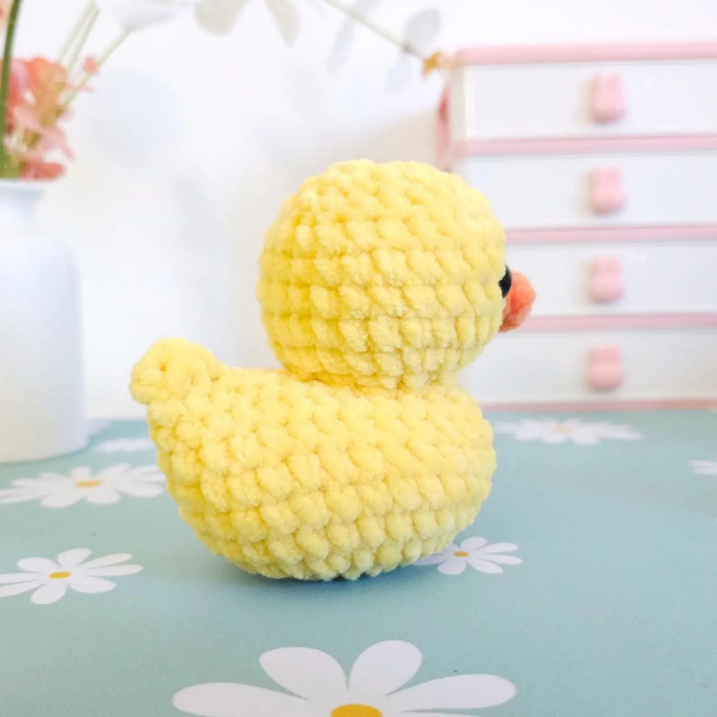 Cute Rubber Duck Crochet Pattern PDF – No-Sew Amigurumi Duck Pattern, DIY Crochet Toy, Instant Download