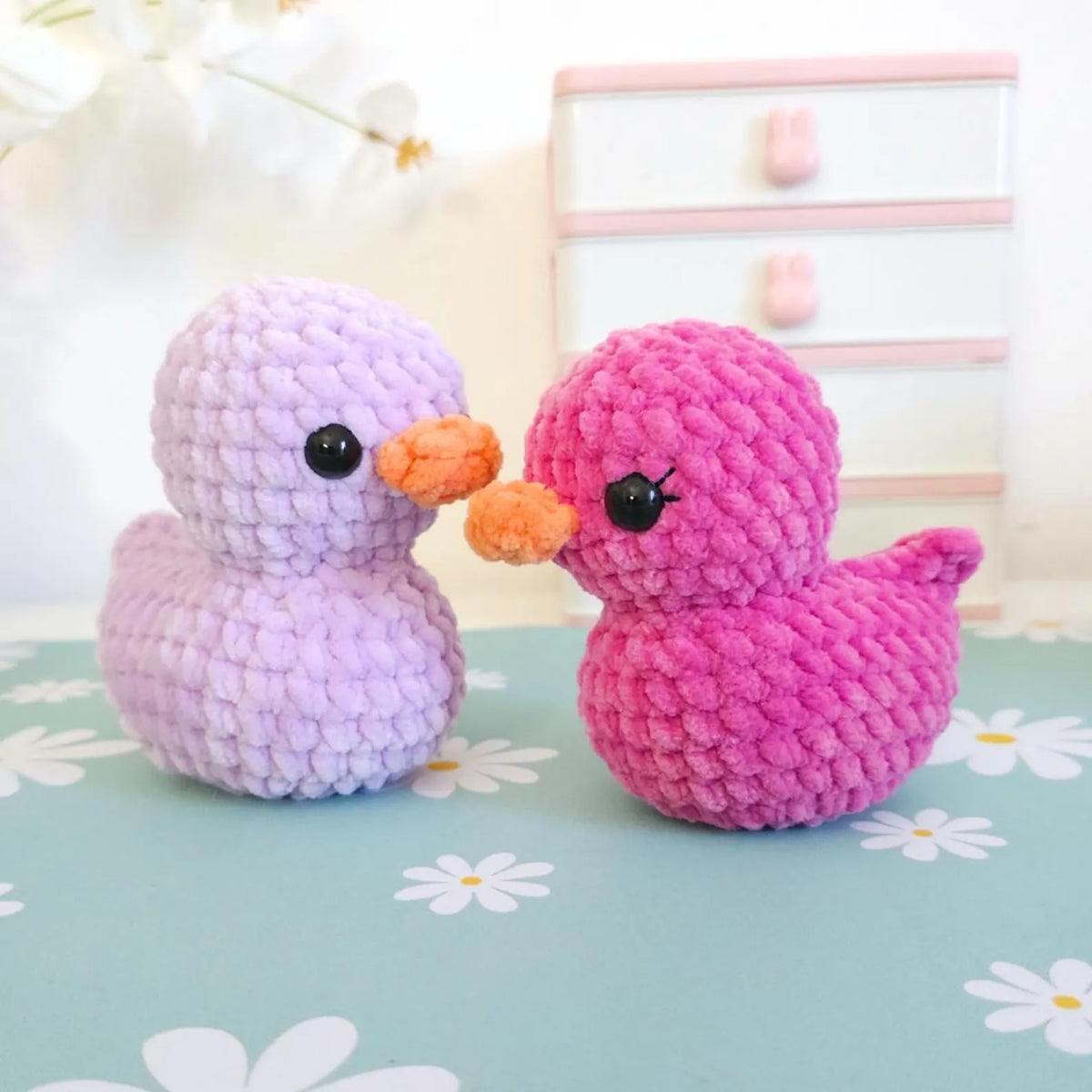 Cute Rubber Duck Crochet Pattern PDF – No-Sew Amigurumi Duck Pattern, DIY Crochet Toy, Instant Download