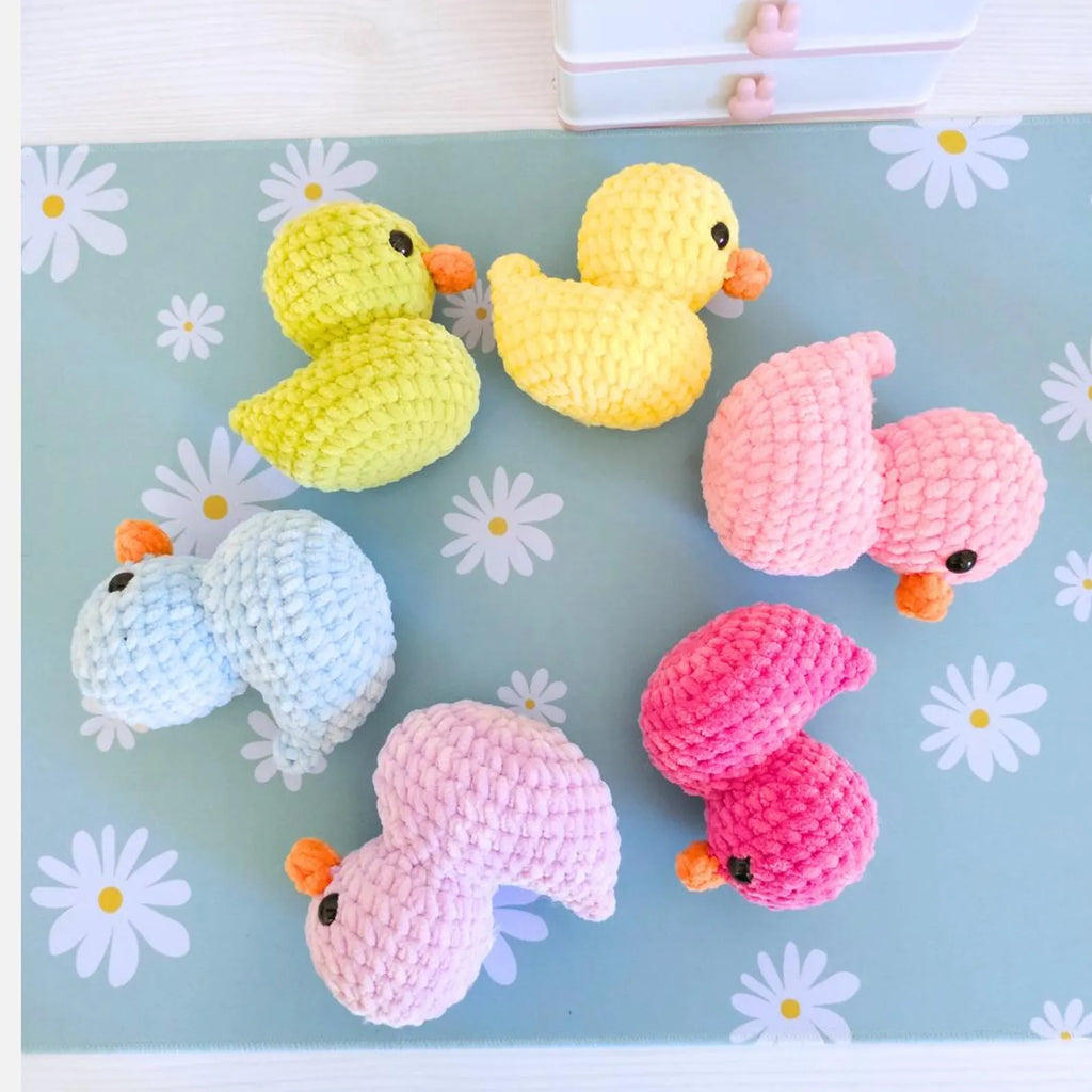 Cute Rubber Duck Crochet Pattern PDF – No-Sew Amigurumi Duck Pattern, DIY Crochet Toy, Instant Download