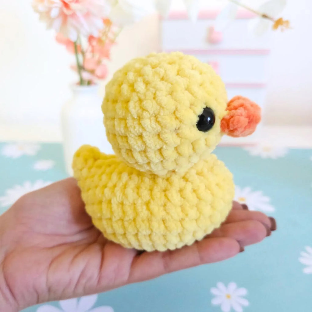 Cute Rubber Duck Crochet Pattern PDF – No-Sew Amigurumi Duck Pattern, DIY Crochet Toy, Instant Download