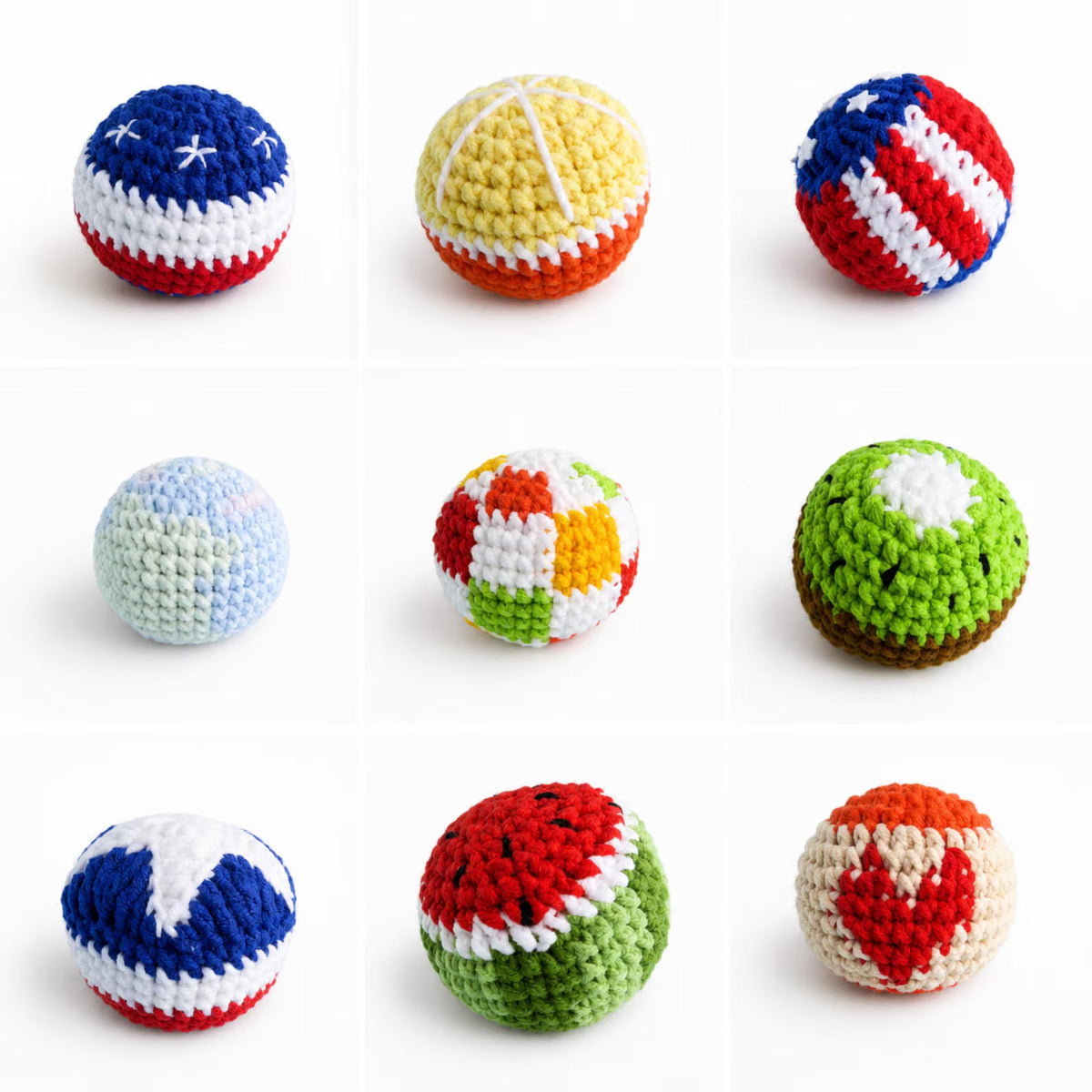 12-in-1 Hacky Sack Crochet Pattern PDF