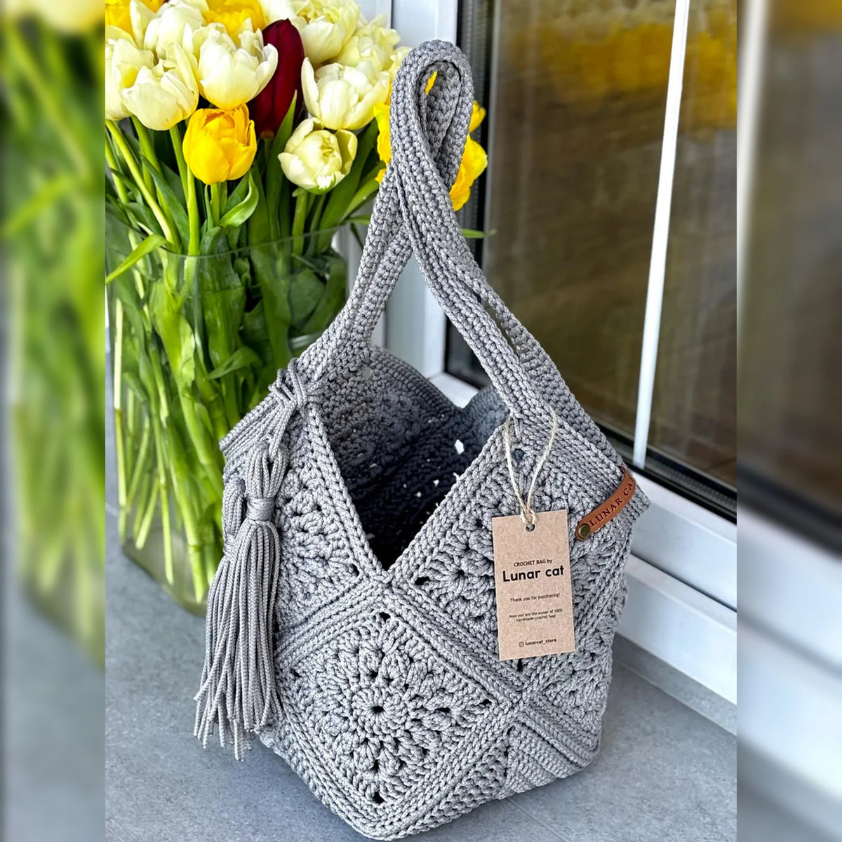 Market Bag Crochet Pattern PDF – Crochet Your Own Stylish Bag
